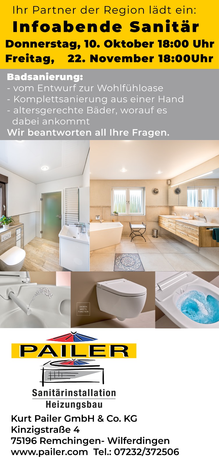 Informationsabend Bad Sanierung in Remchingen